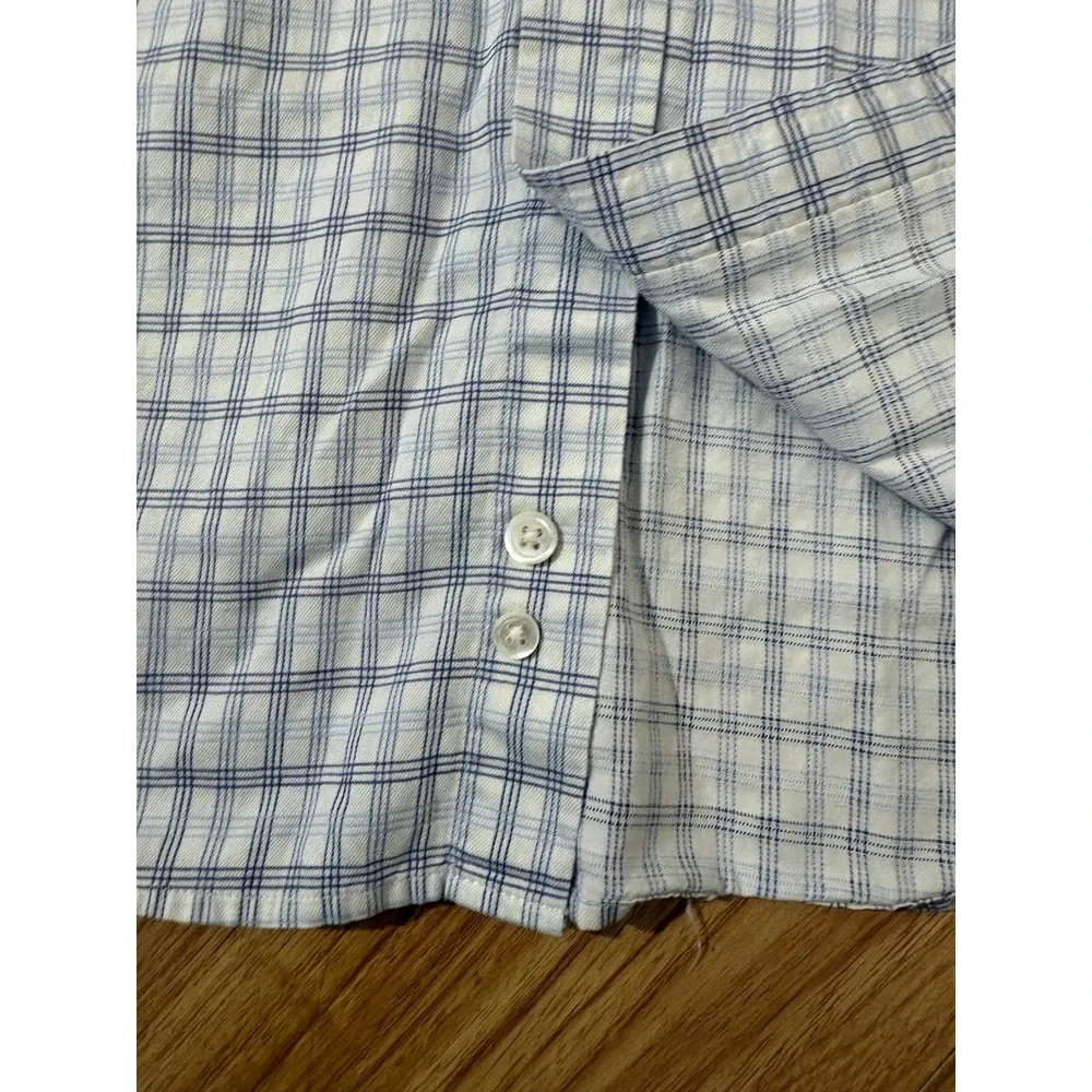 Banana Republic Button Up Shirt Classic Long Sleeve Plaid‎ Mens Size Medium